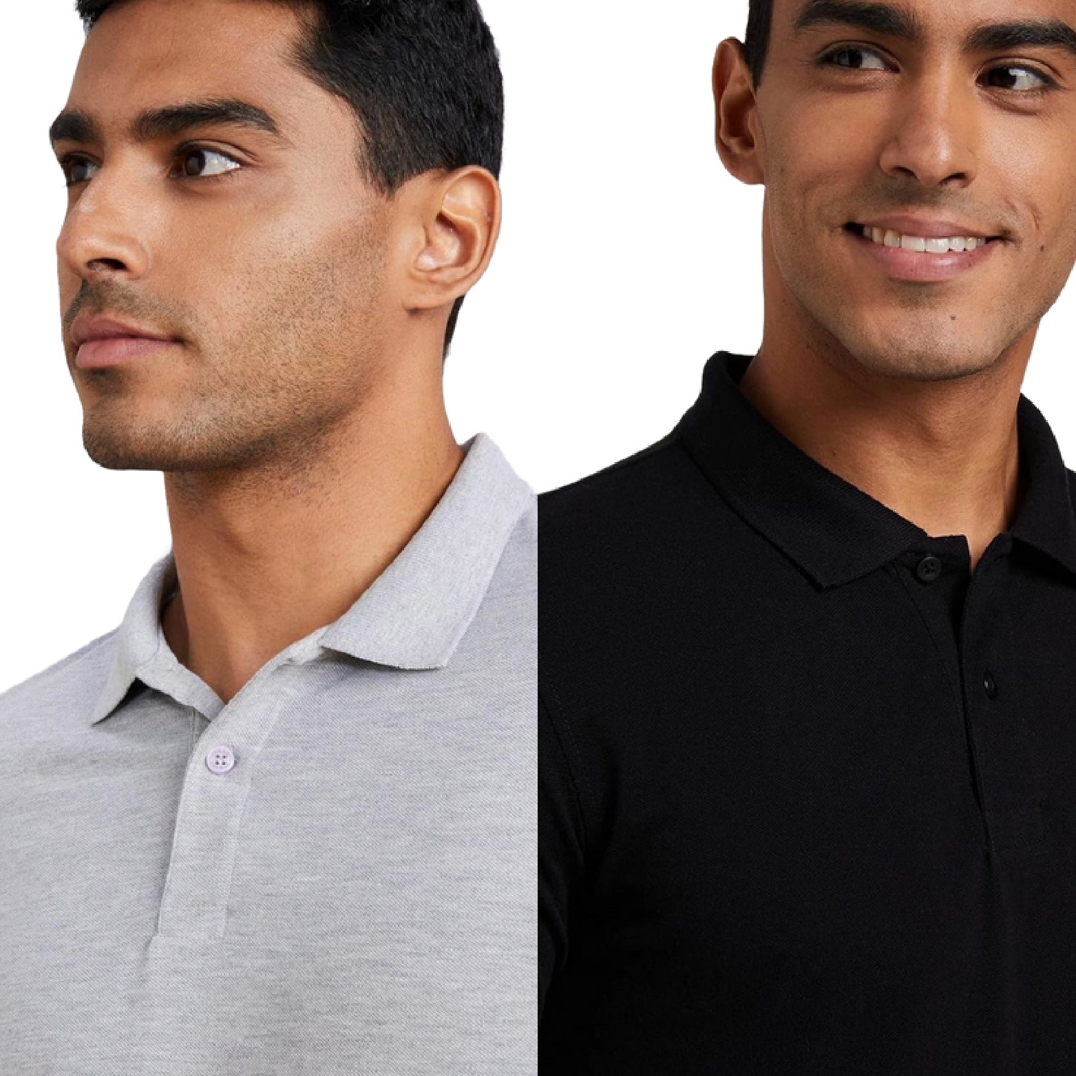Sanvas One Black and Grey Polo Combo