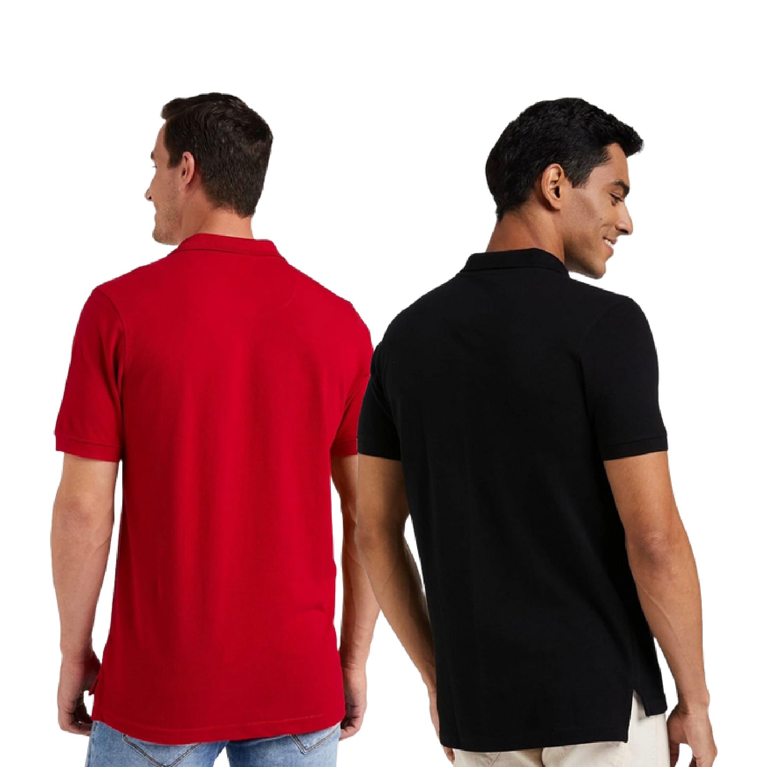 Sanvas One Black and Red Polo Combo