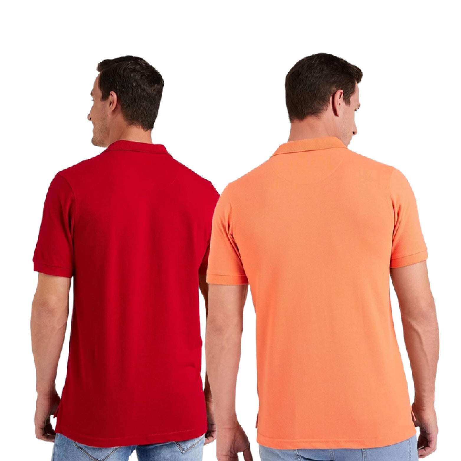 Sanvas One Orange and Red Polo Combo