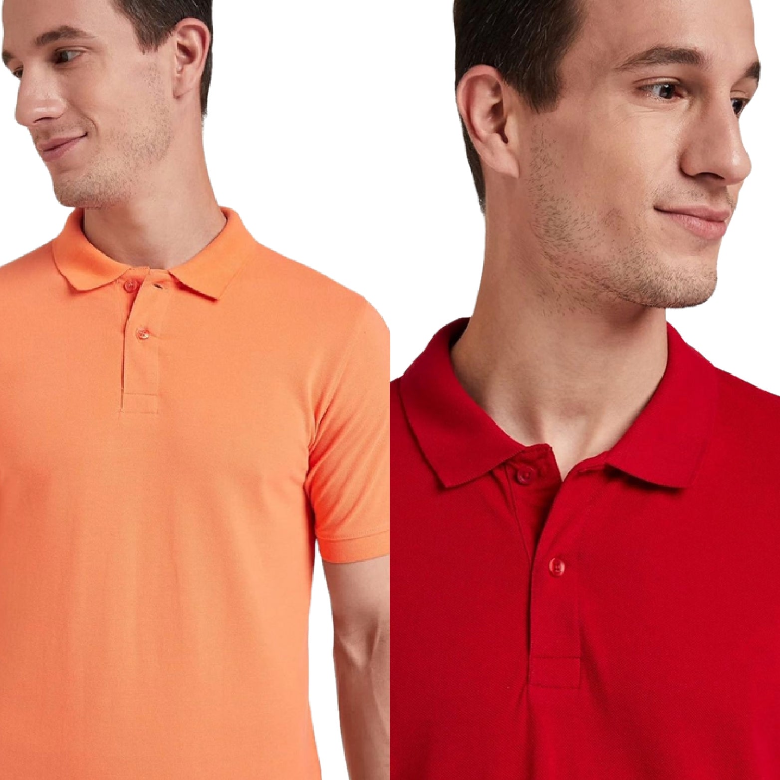Sanvas One Orange and Red Polo Combo